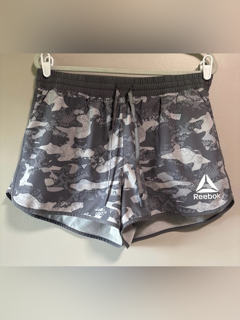 Reebok Gray Camouflage Performance Shorts
